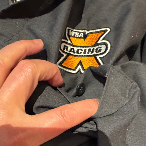 WSA Racing charcoal gray Short Sleeve Men's Shirt XL - Picture 7 of 8